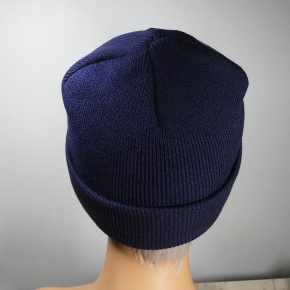 Kangol Knit Cap Beanie Navy/Dark Blue White Logo - Picture 4 of 9